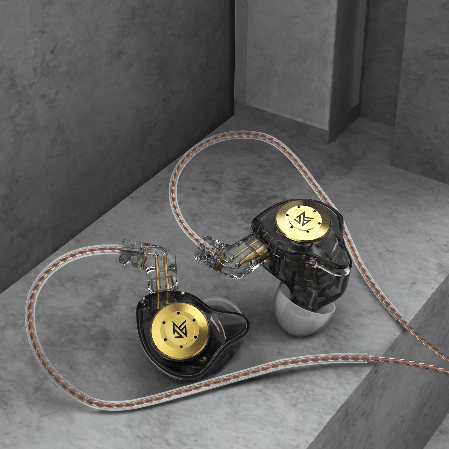 KZ EDX Pro Headset Dinâmico no Fone Ouvido HIFI Wired Com Cancelamento de Ruído