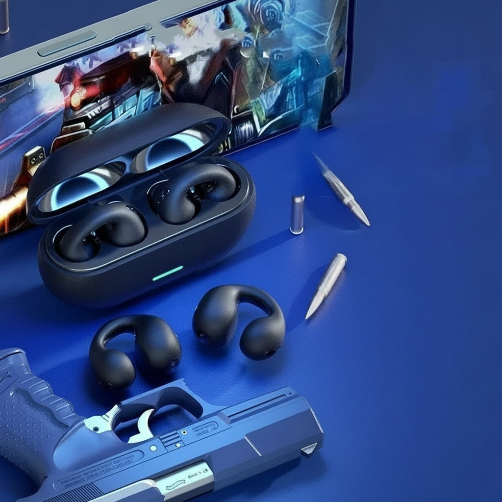 Fone De Ouvido Ósseo Sem Fio Bluetooh Esportivo Resistente a Água IP68