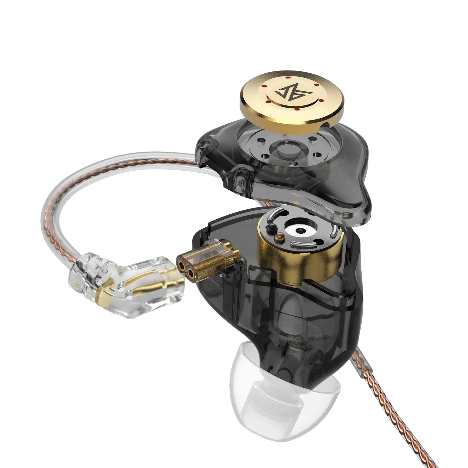 KZ EDX Pro Headset Dinâmico no Fone Ouvido HIFI Wired Com Cancelamento de Ruído